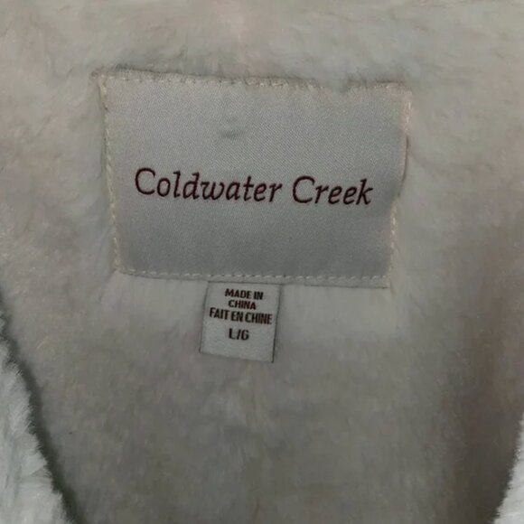 NWOT! Coldwater Creek - Navy Fur Coat - Large - Picture 2 of 4